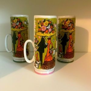 (3) Vintage RARE Smug Mugs